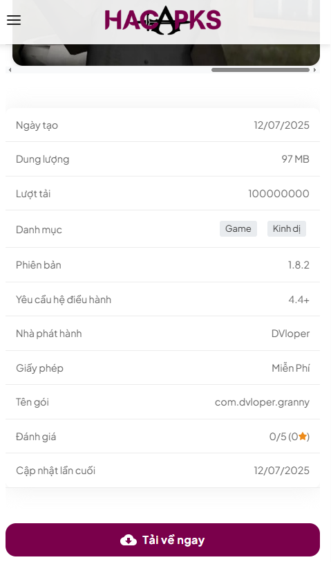 Hướng Dẫn Tải Và Cài Đặt Hack Game Granny Bản Mới Nhất