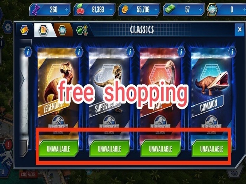 Tìm Hiểu Những Tính Năng Nổi Bật Trong Bản Hack Jurassic World