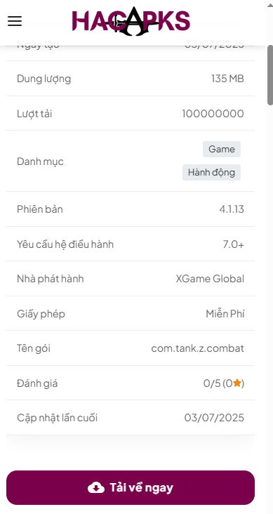 Hướng Dẫn Tải Và Cài Đặt Hack Tank Combat v4.1.13