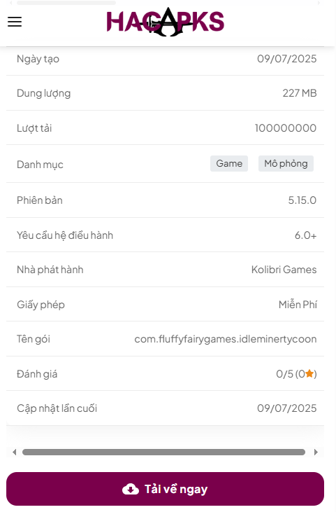 Hướng Dẫn Tải Và Cài Đặt Idle Miner Tycoon Hack v5.15.0 