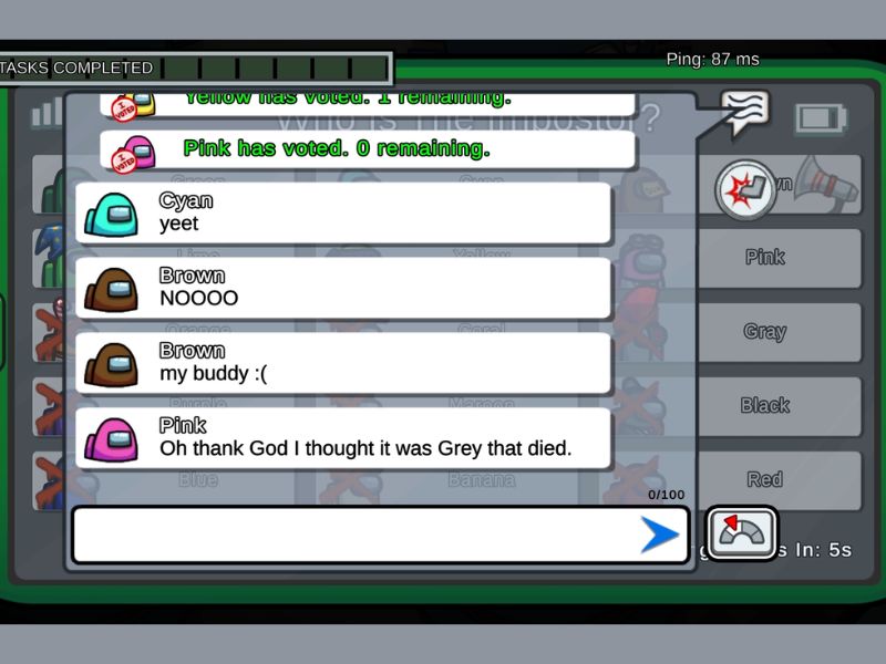 Gameplay tương tự trò ma sói trong Among Us