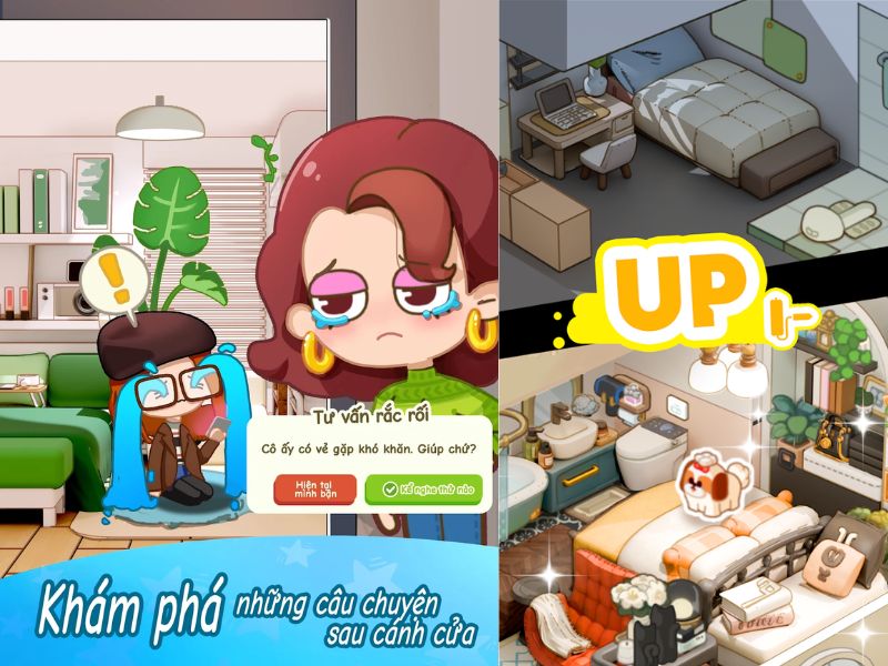 Trò chuyện cùng khách thuê nhà trong Rent Please 