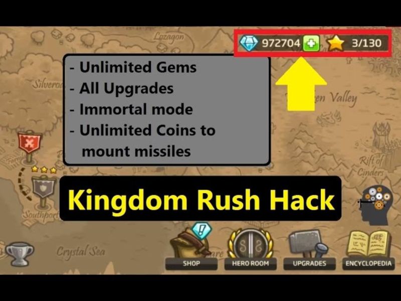 Những Tính Năng Nâng Cấp Trong Kingdom Rush Hack