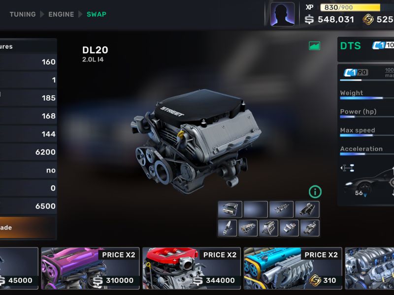 Hệ Thống Tùy Chỉnh Xe Đặc Sắc Trong Carx Street