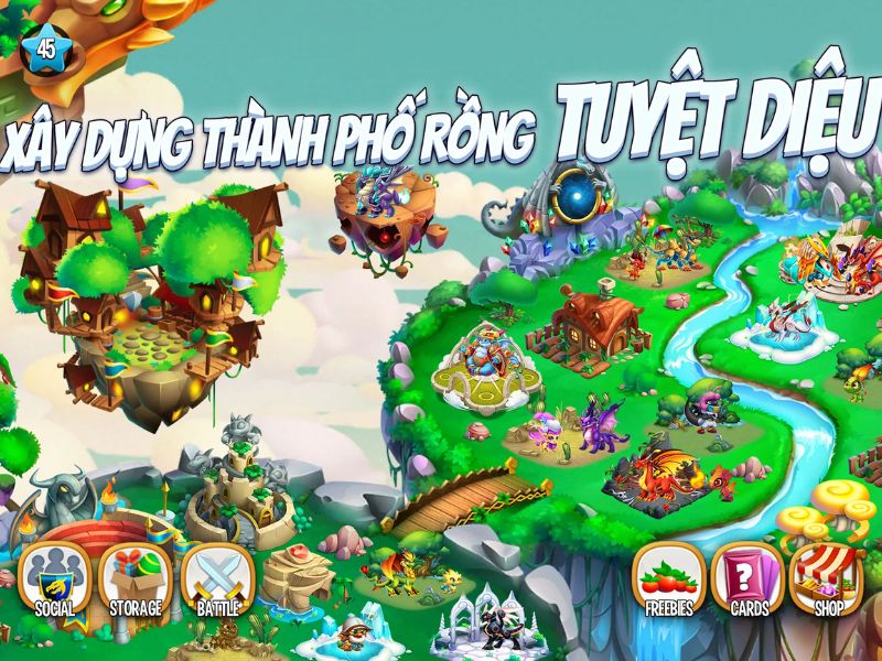 Xây Dựng Thành Phố Rồng trong Dragon City