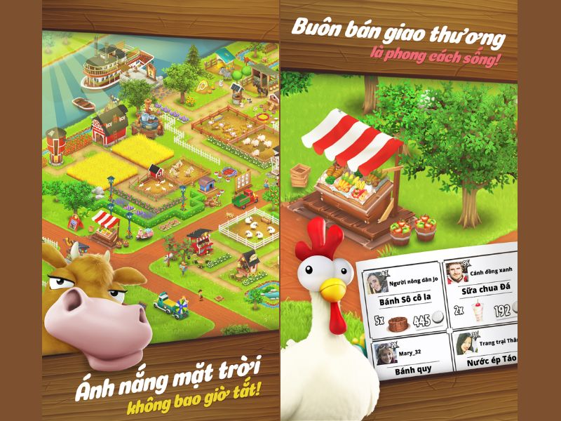 Lối Chơi Mô Phỏng Trang Trại Sáng Tạo Trong Hay Day