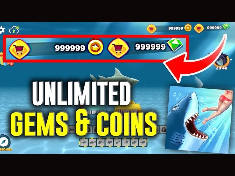 Những Tính Năng Nâng Cấp Trong Hack Game Hungry Shark