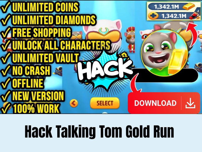 Những Tính Năng Nâng Cấp Trong Hack Talking Tom Gold Run