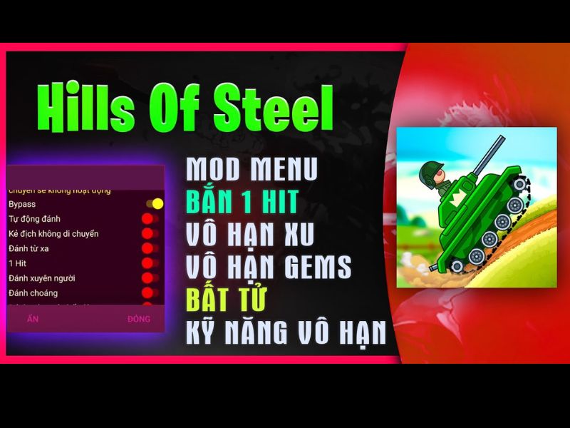Những Tính Năng Nâng Cấp Trong Hack Hills of Steel 
