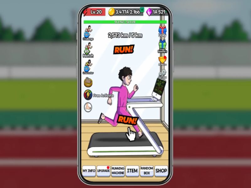 Cơ Chế Luyện Tập "Tap To Run" Gây Nghiện Trong Tap Tap Run