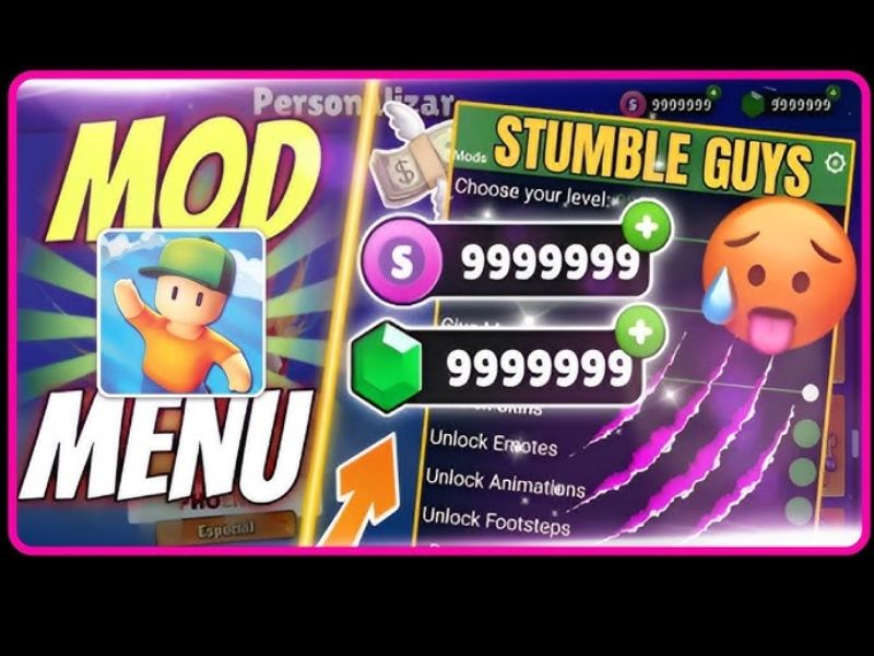 Những Tính Năng Nâng Cấp Trong Stumble Guys Hack
