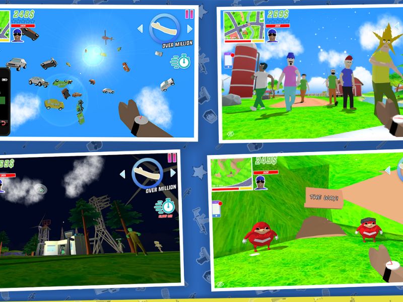 Thế Giới Mở, Tự Do Khám Phá Trong Dude Theft Wars