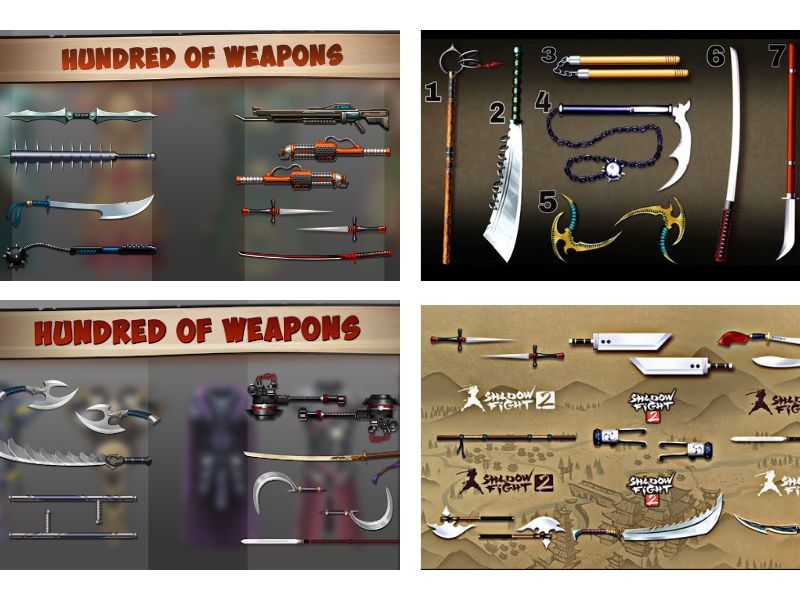 Kho Vũ Khí Và Trang Bị Đồ Sộ Trong Shadow Fight 2