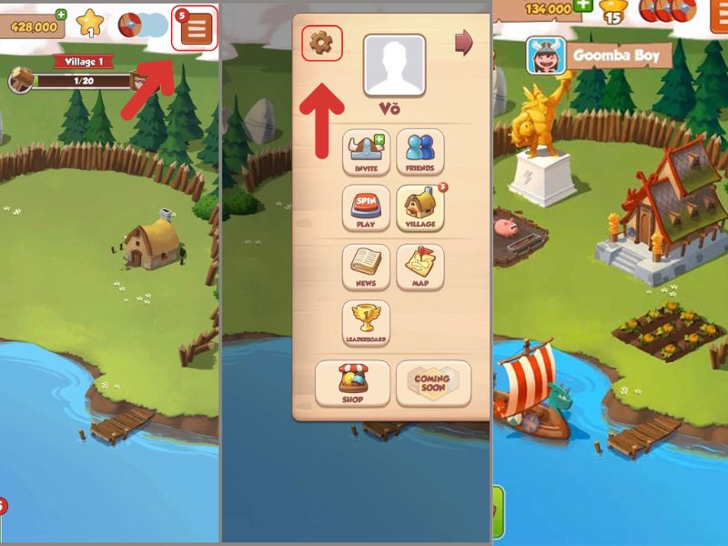 Xây dựng và nâng cấp ngôi làng trong Coin Master