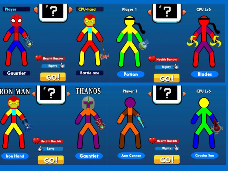 Khả Năng Tùy Chỉnh Nhân Vật Trong Supreme Duelist Stickman