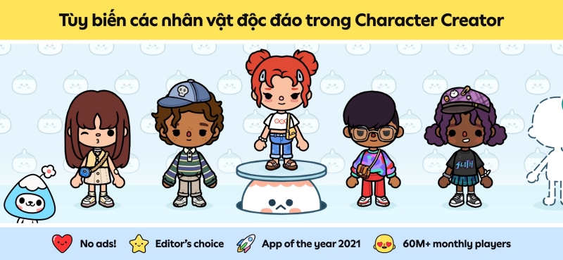 Tự do trang trí và sắp xếp không gian