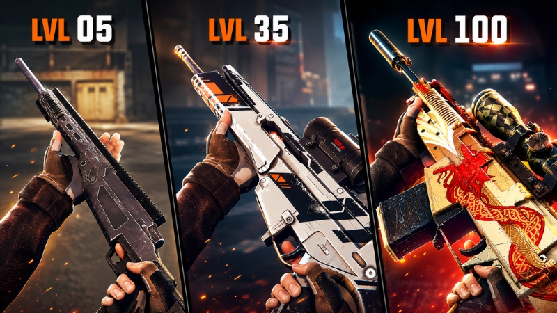 Sniper 3D mod apk nâng cấp súng sniper