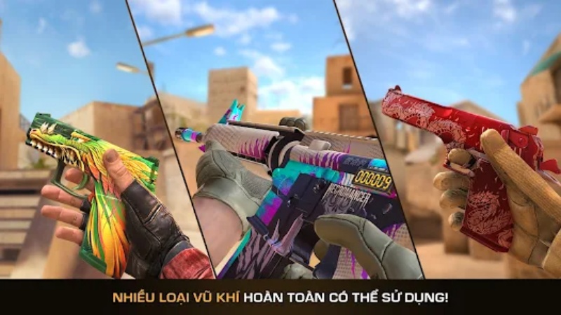 Arms Race buộc người chơi sử dụng nhiều loại súng